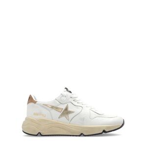 Golden Goose White and Gold Star Sneakers